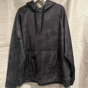 AND1 Gray Black Hooded Sweatshirt